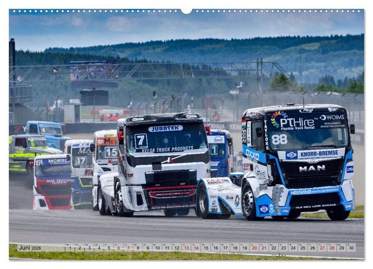 Produktbild: Best of TRUCK RACING (Wandkalender 2026 DIN A2 quer), CALVENDO Monatskalender