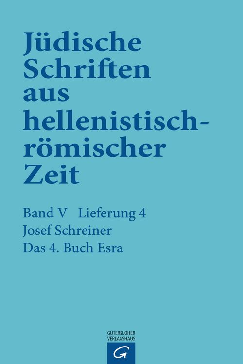 Produktbild: J&uuml;dische Schriften aus hellenistisch-r&ouml;mischer Zeit, Bd 5: Apokalypsen / Das 4. Buch Esra