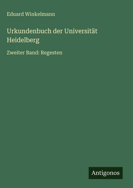 Produktbild: Urkundenbuch der Universit&auml;t Heidelberg