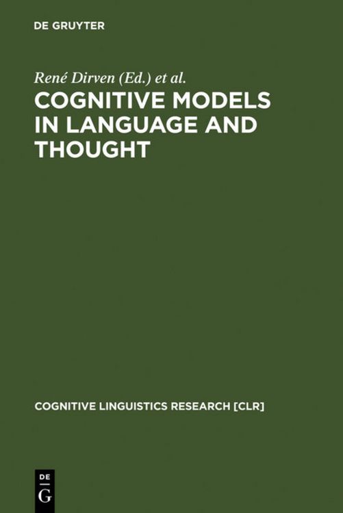 Produktbild: Cognitive Models in Language and Thought