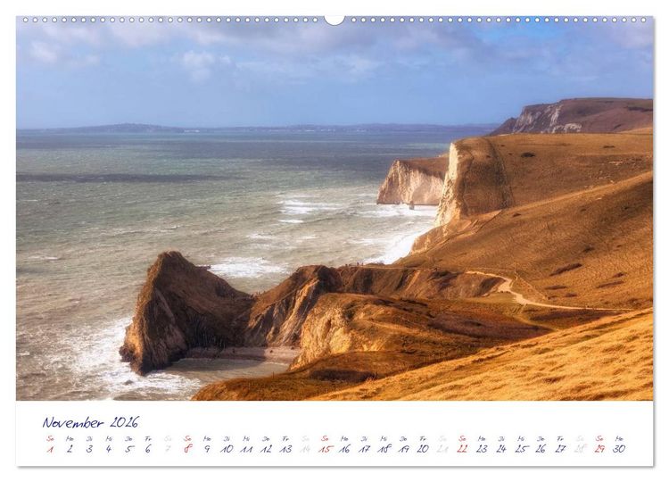 Produktbild: Jurassic K&uuml;ste - S&uuml;dengland (hochwertiger Premium Wandkalender 2026 DIN A2 quer), Kunstdruck in Hochglanz