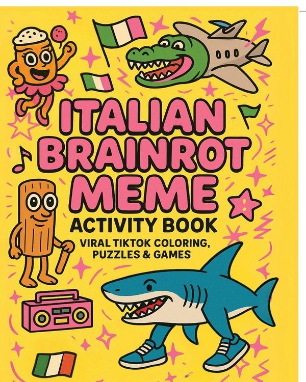 Produktbild: Italian Brainrot Meme Activity Book