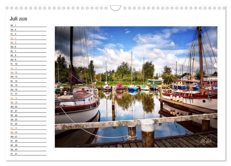 Produktbild: Friesland - am Vareler Hafen (Wandkalender 2026 DIN A3 quer), CALVENDO Monatskalender