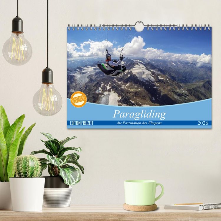 Produktbild: Paragliding - die Faszination des Fliegens (Wandkalender 2026 DIN A4 quer), CALVENDO Monatskalender