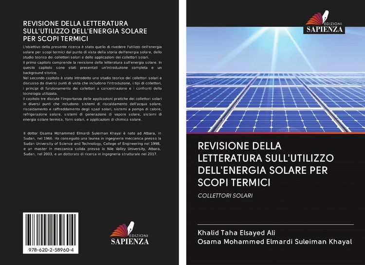 Produktbild: Revisione Della Letteratura Sull'utilizzo Dell'energia Solare Per Scopi Termici