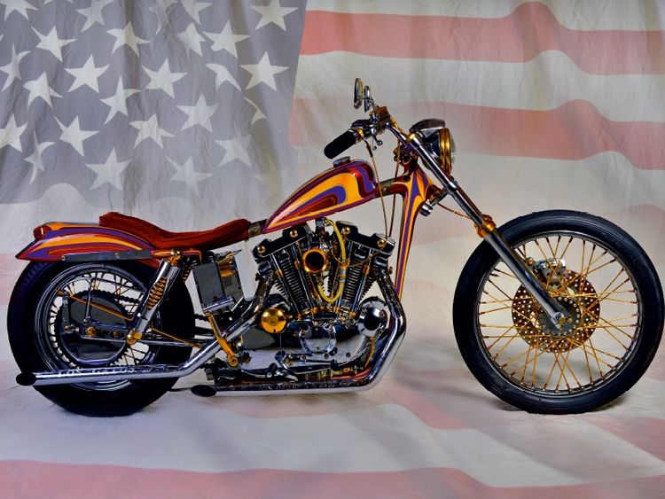 Produktbild: CALVENDO Puzzle Harley Classic Chopper 1000 Teile Lege-Gr&ouml;&szlig;e 64 x 48 cm Foto-Puzzle Bild von Ingo Laue