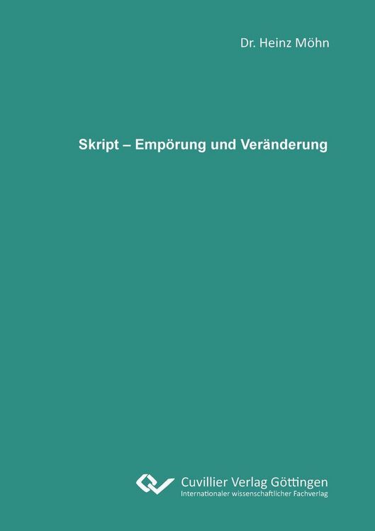 Produktbild: Emp&ouml;rung und Ver&auml;nderung
