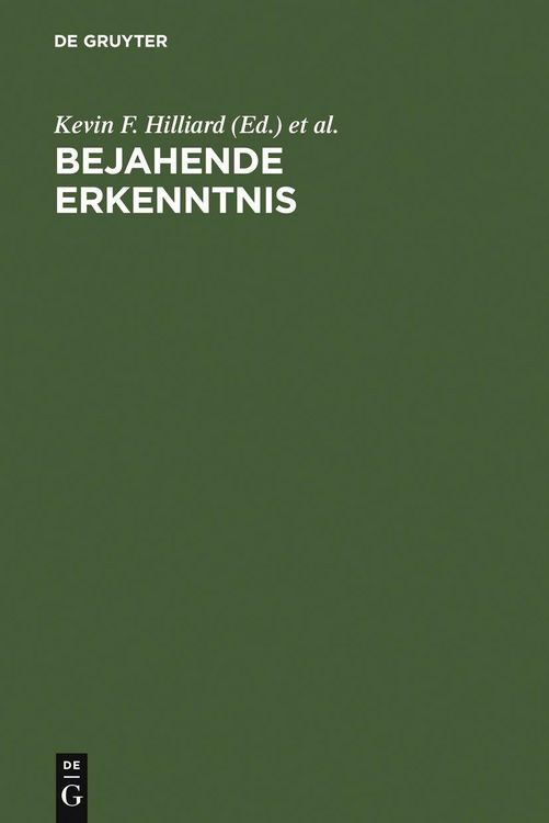 Produktbild: Bejahende Erkenntnis
