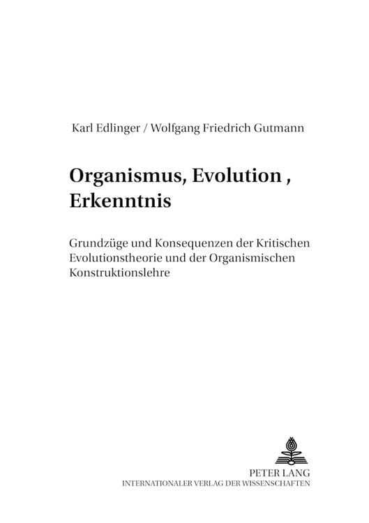 Produktbild: Organismus, Evolution, Erkenntnis