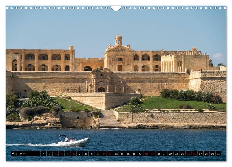 Produktbild: Valletta - Malta (Wandkalender 2026 DIN A3 quer), CALVENDO Monatskalender