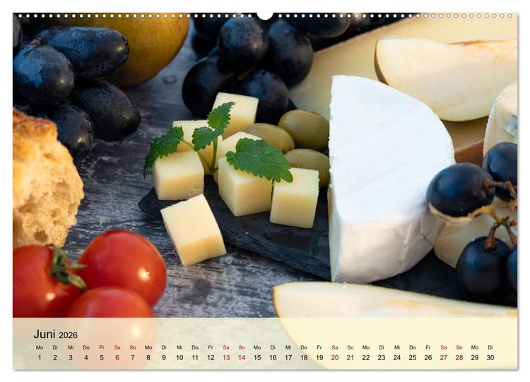 Produktbild: Jeden Monat lecker (Wandkalender 2026 DIN A2 quer), CALVENDO Monatskalender