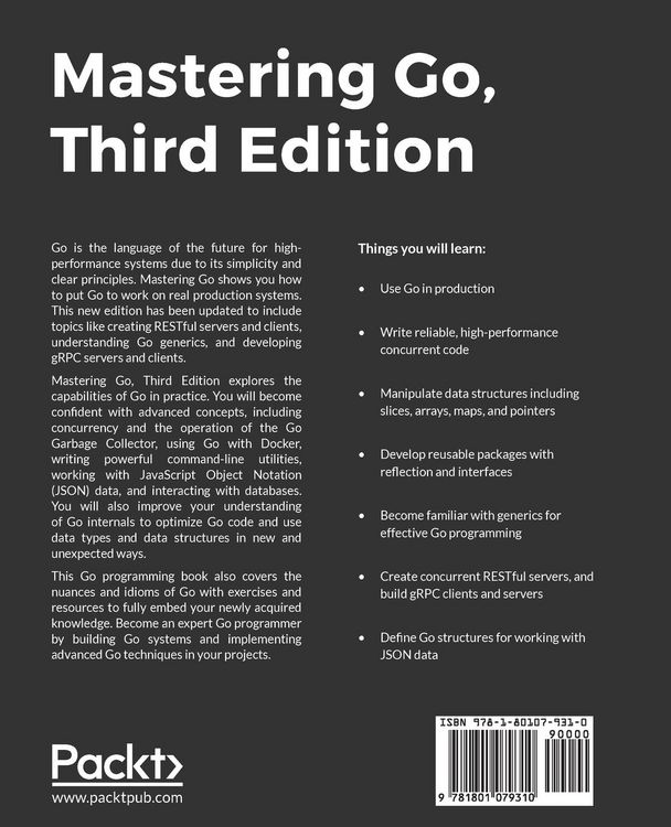 Produktbild: Mastering Go - Third Edition