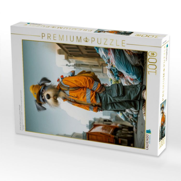 Produktbild: CALVENDO Puzzle Ich bin auf Zack, wenn es um Euren M&uuml;ll geht | 1000 Teile Lege-Gr&ouml;&szlig;e 64x48cm Foto-Puzzle f&uuml;r gl&uuml;ckliche Stunden