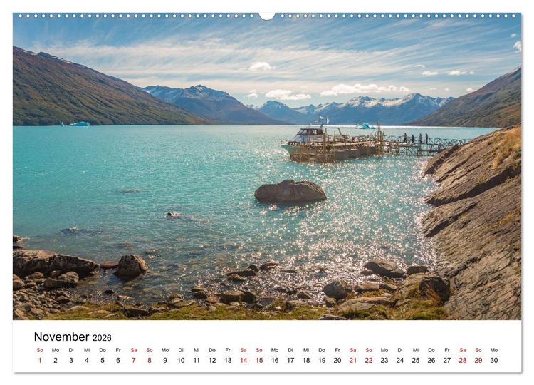 Produktbild: Patagonien, Los Glaciares Nationalpark: Perito Moreno Gletscher (Wandkalender 2026 DIN A2 quer), CALVENDO Monatskalender