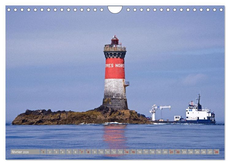Produktbild: Phare des Pierres Noires (Calendrier mural 2026 DIN A4 vertical), CALVENDO calendrier mensuel