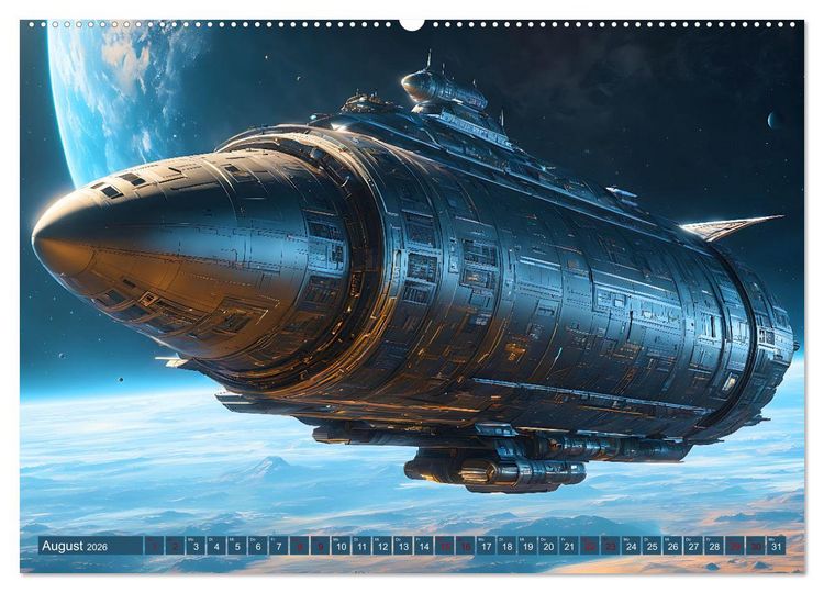 Produktbild: Alien Starships (Wandkalender 2026 DIN A2 quer), CALVENDO Monatskalender