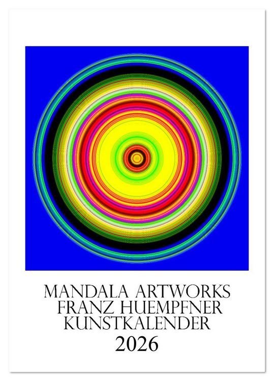 Produktbild: Mandala Artworks - Kunstkalender von Franz Huempfner (Tischkalender 2026 DIN A5 hoch), CALVENDO Monatskalender