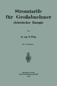 Produktbild: Stromtarife f&uuml;r Gro&szlig;abnehmer elektrischer Energie