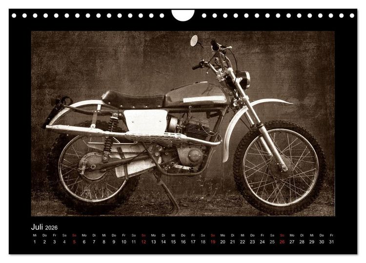 Produktbild: Motorrad Oldtimer (Wandkalender 2026 DIN A4 quer), CALVENDO Monatskalender