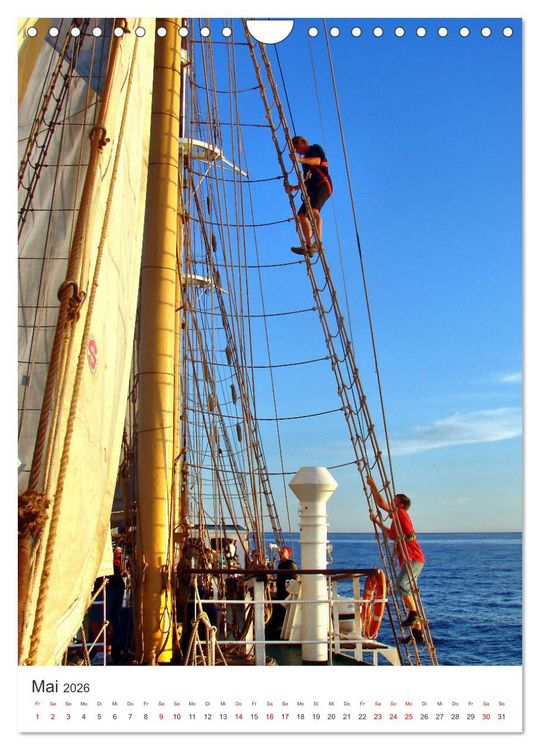 Produktbild: Unter wei&szlig;en Segeln - Mit einem Dreimaster auf der Ostsee (Wandkalender 2026 DIN A4 hoch), CALVENDO Monatskalender