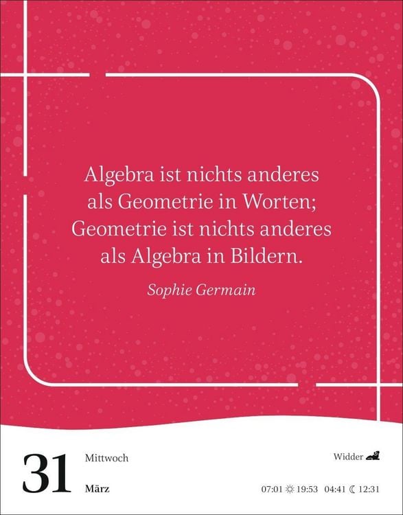 Produktbild: Starke Worte von starken Frauen Tagesabrei&szlig;kalender 2027