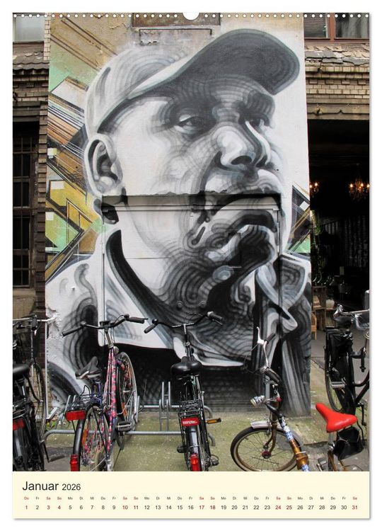 Produktbild: Berlin StreetArt Classics (Wandkalender 2026 DIN A2 hoch), CALVENDO Monatskalender