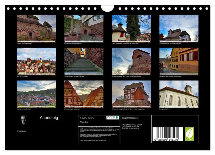 Produktbild: Altensteig (Wandkalender 2026 DIN A4 quer), CALVENDO Monatskalender