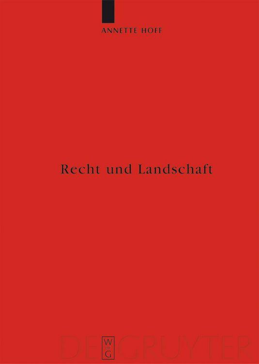 Produktbild: Recht und Landschaft