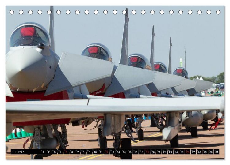 Produktbild: Augenblicke in der Luft: Eurofighter Typhoon (Tischkalender 2026 DIN A5 quer), CALVENDO Monatskalender