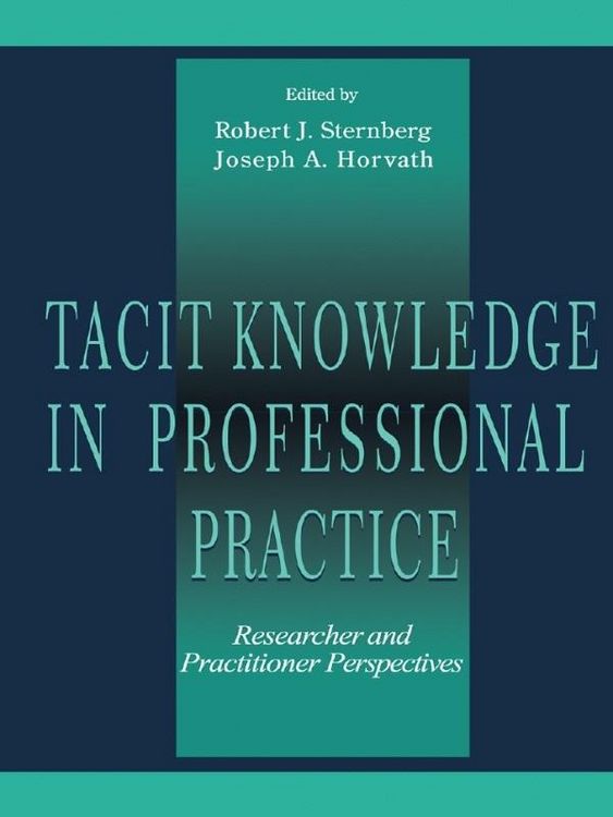Produktbild: Tacit Knowledge in Professional Practice