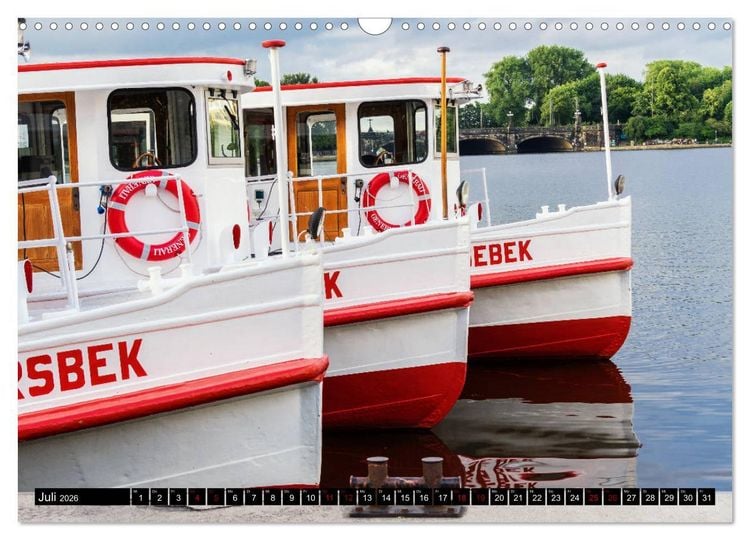 Produktbild: Hamburger Highlights (Wandkalender 2026 DIN A3 quer), CALVENDO Monatskalender