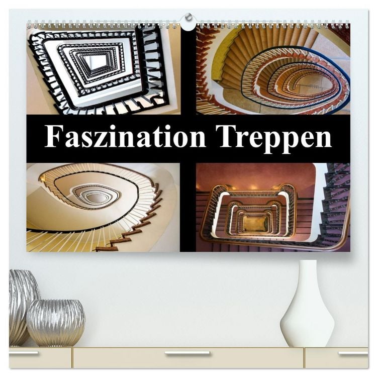 Produktbild: Faszination Treppen (hochwertiger Premium Wandkalender 2026 DIN A2 quer), Kunstdruck in Hochglanz