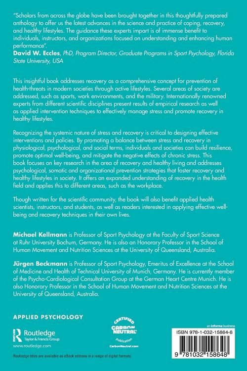 Produktbild: Fostering Recovery and Well-being in a Healthy Lifestyle