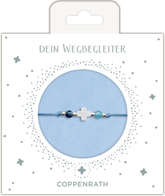 Produktbild: Armband - Perlenarmband mit Kreuzanh&auml;nger