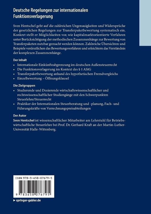 Produktbild: Deutsche Regelungen zur internationalen Funktionsverlagerung