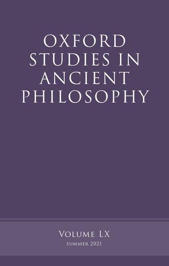 Produktbild: Oxford Studies in Ancient Philosophy, Volume 60