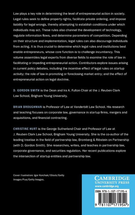 Produktbild: The Cambridge Handbook of Law and Entrepreneurship in the United States