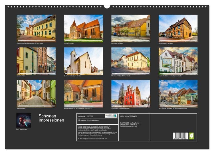 Produktbild: Schwaan Impressionen (Wandkalender 2026 DIN A2 quer), CALVENDO Monatskalender