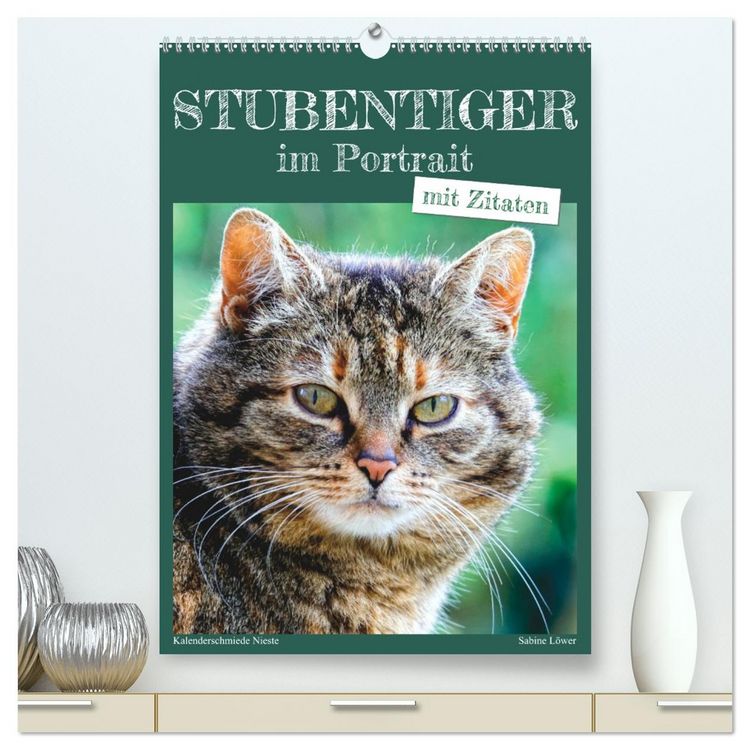 Produktbild: Stubentiger im Portrait (hochwertiger Premium Wandkalender 2026 DIN A2 hoch), Kunstdruck in Hochglanz