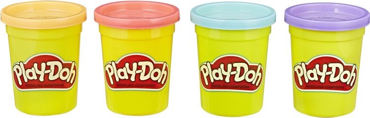 Produktbild: Hasbro - Play-Doh 4er Pack SWEET orange, pink, hellblau und lila