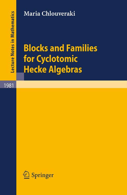 Produktbild: Blocks and Families for Cyclotomic Hecke Algebras