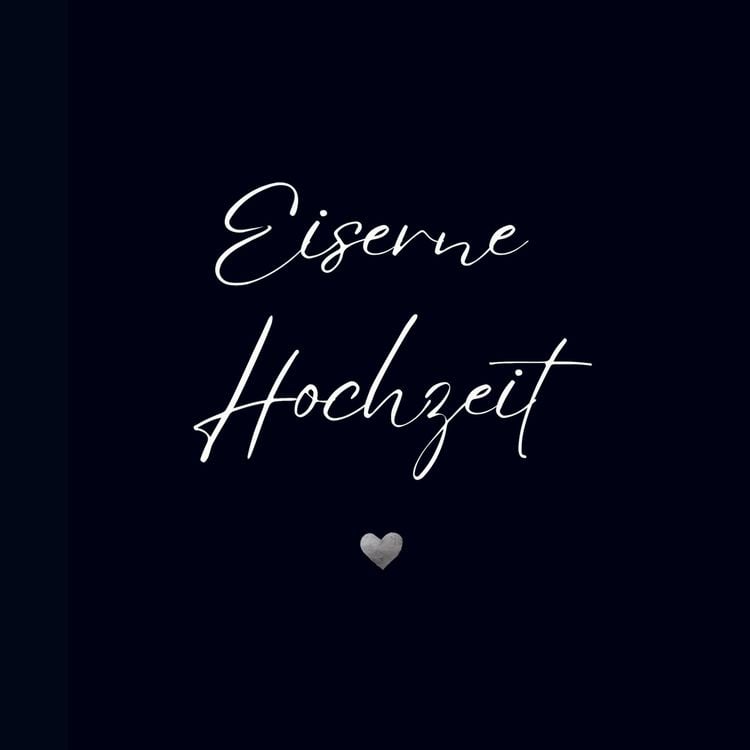 Produktbild: G&auml;stebuch "Eiserne Hochzeit"- Premium G&auml;stebuch Blanko