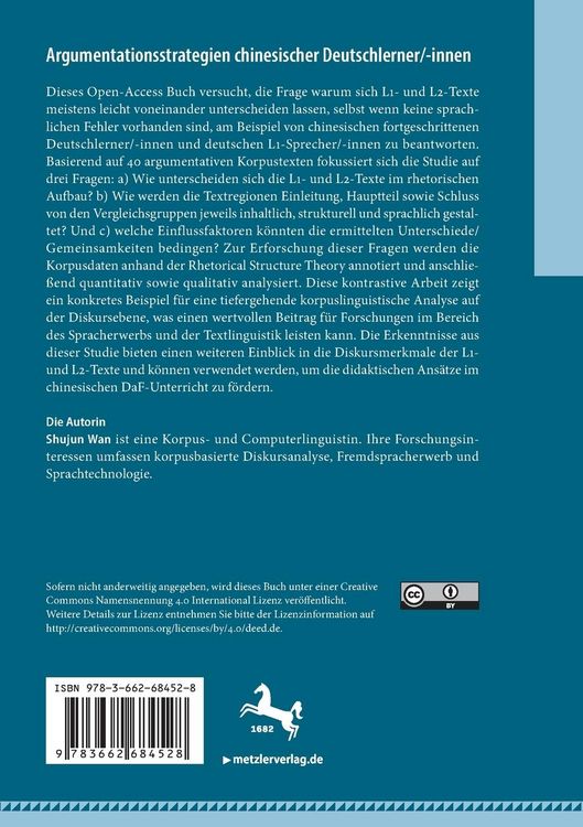 Produktbild: Argumentationsstrategien chinesischer Deutschlerner/-innen