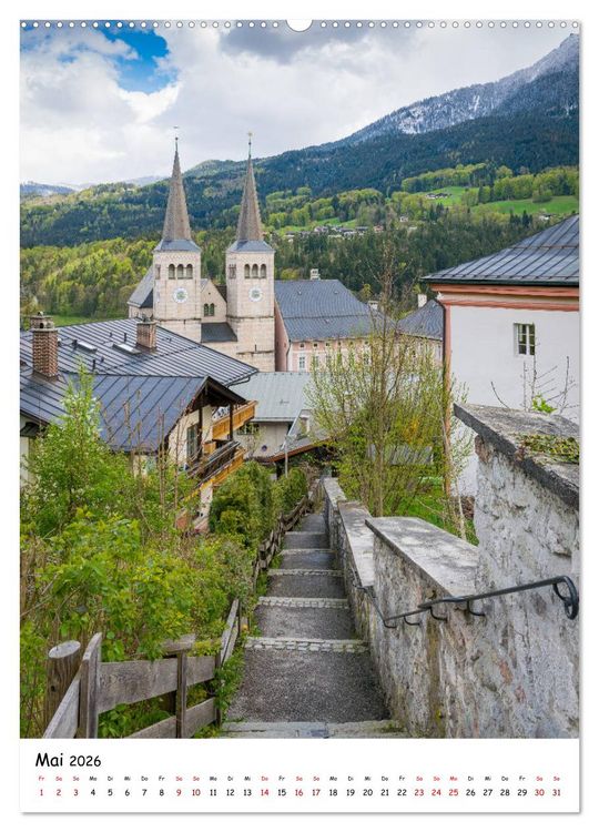 Produktbild: Willkommen im Berchtesgadener Land (hochwertiger Premium Wandkalender 2026 DIN A2 hoch), Kunstdruck in Hochglanz