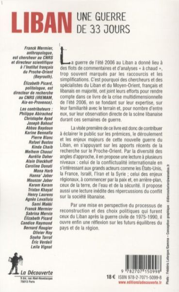 Produktbild: Liban : Une Guerre de 33 Jours