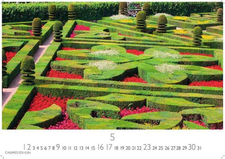 Produktbild: Gartenparadiese Kalender 2027- Der Kalender f&uuml;r alle, die G&auml;rten lieben - Wandkalender | Gartenkalender | Fotokalender Naturkalender 50x35cm