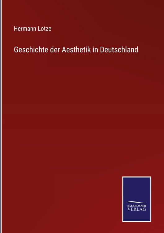 Produktbild: Geschichte der Aesthetik in Deutschland