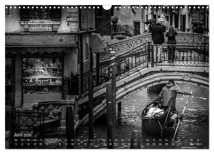 Produktbild: Venedig - Licht und Schatten (Wandkalender 2026 DIN A3 quer), CALVENDO Monatskalender