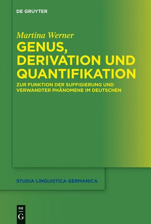 Produktbild: Genus, Derivation und Quantifikation