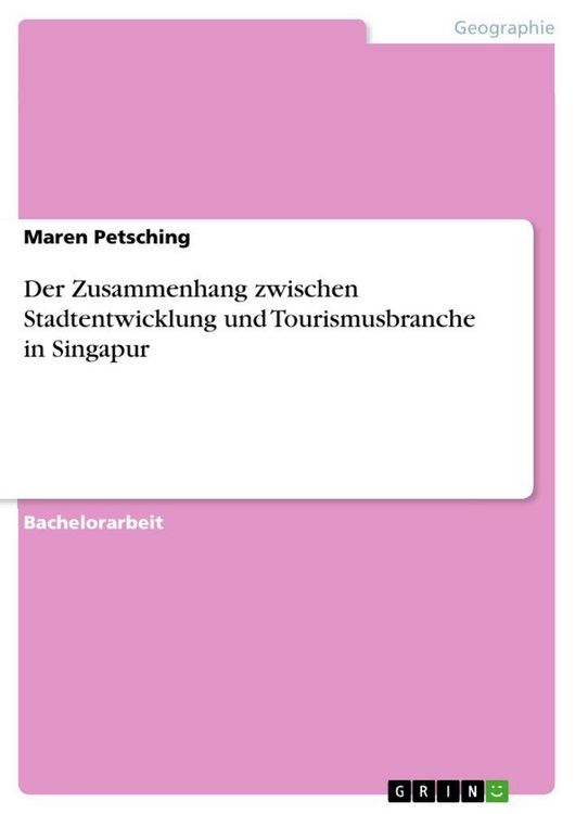 Produktbild: Der Zusammenhang zwischen Stadtentwicklung und Tourismusbranche in Singapur